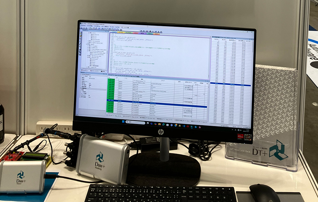 DT+のデモ画面が表示されている様子